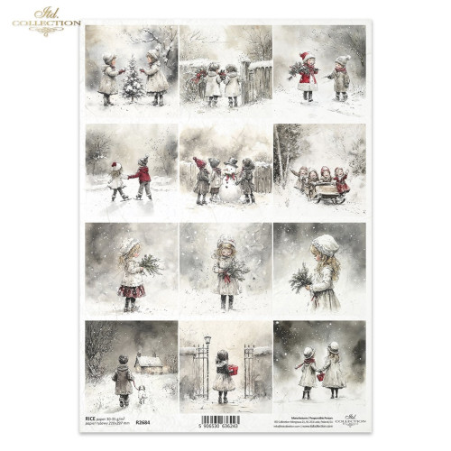 ITD COLLECTION DECOUPAGE RICE PAPER A4 - R2684
