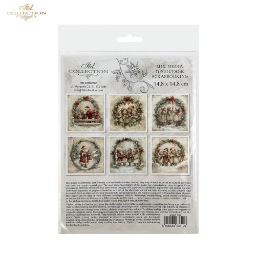 ITD COLLECTION MINI RICE PAPER К-КТ 6БР 14.8X14.8CM - RSM187