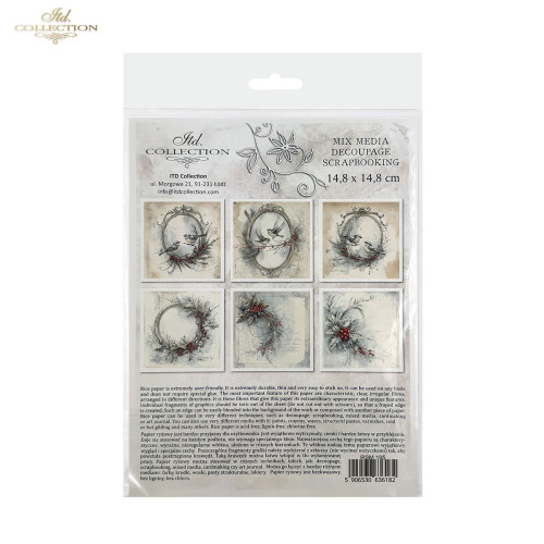 ITD COLLECTION MINI RICE PAPER К-КТ 6БР 14.8X14.8CM - RSM195