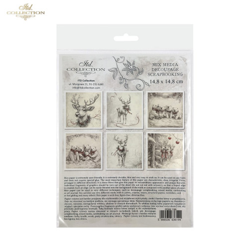 ITD COLLECTION MINI RICE PAPER К-КТ 6БР 14.8X14.8CM - RSM196