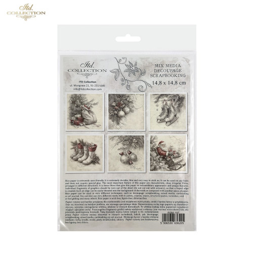 ITD COLLECTION MINI RICE PAPER К-КТ 6БР 14.8X14.8CM - RSM197