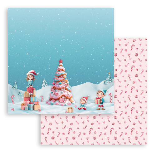 STAMPERIA CANDY CHRISTMAS БЛОКЧЕ ХАРТИЯ 30,5/30,5СМ-SBBL173
