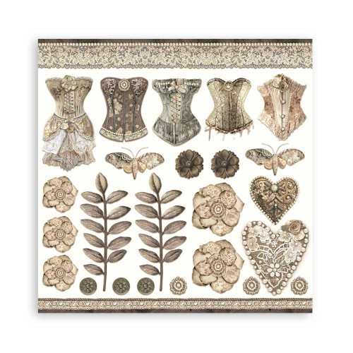 STAMPERIA OLD LACE БЛОКЧЕ ХАРТИЯ 20,3/20,3 СМ - SBBS116
