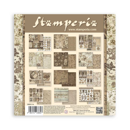 STAMPERIA OLD LACE БЛОКЧЕ ХАРТИЯ 20,3/20,3 СМ - SBBS116