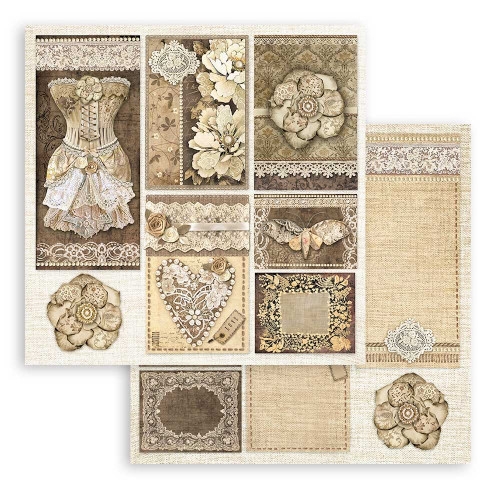STAMPERIA OLD LACE БЛОКЧЕ ХАРТИЯ 20,3/20,3 СМ - SBBS116
