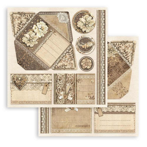 STAMPERIA OLD LACE БЛОКЧЕ ХАРТИЯ 20,3/20,3 СМ - SBBS116