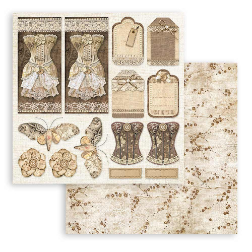STAMPERIA OLD LACE БЛОКЧЕ ХАРТИЯ 20,3/20,3 СМ - SBBS116