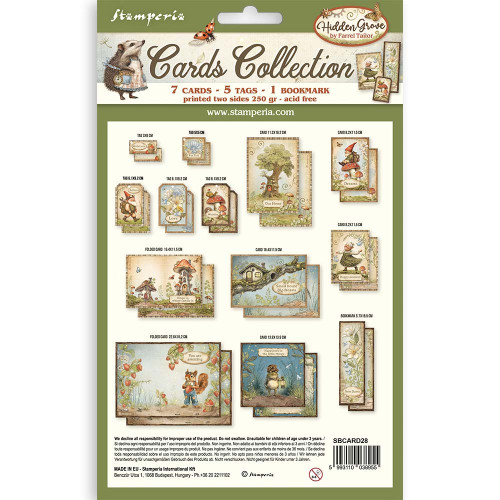 STAMPERIA HIDDEN GROVE CARDS COLLECTION - SBCARD28
