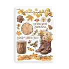 STAMPERIA GOLDEN HARMONY WASHI PAD 8 SHEETS A5 -SBW11