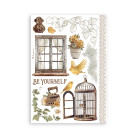 STAMPERIA GOLDEN HARMONY WASHI PAD 8 SHEETS A5 -SBW11