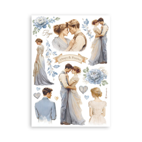 STAMPERIA TIMELESS WASHI PAD 8 SHEETS A5 -SBW20