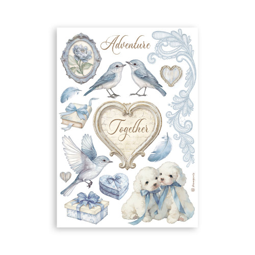 STAMPERIA TIMELESS WASHI PAD 8 SHEETS A5 -SBW20