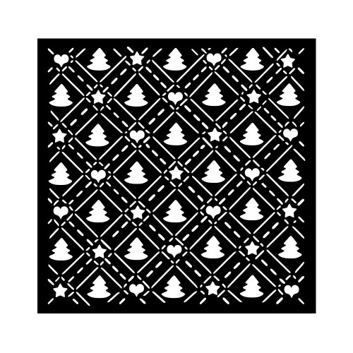 STAMPERIA CANDY CHRISTMAS STENCIL ШАБЛОН 18Х18 СМ - KSTDQ123