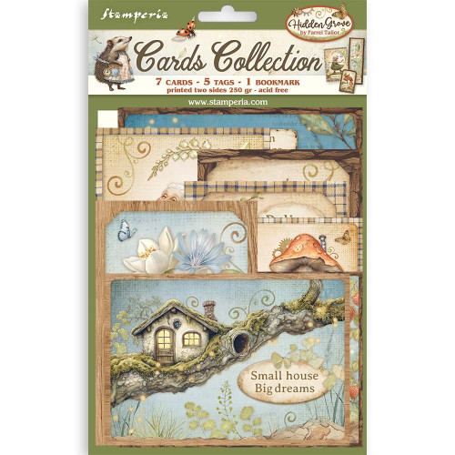 STAMPERIA HIDDEN GROVE CARDS COLLECTION - SBCARD28
