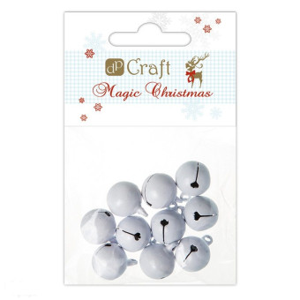 DP CRAFT BELLS 14 MM. 10 PCS. MCDZ-003 - WHITE