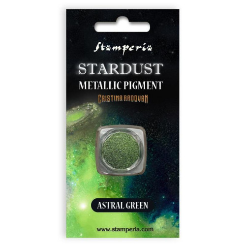 STAMPERIA STARDUST МЕТАЛ. ПИГМЕНТ 0,5ГР-ASTRAL GREEN KAPRB01