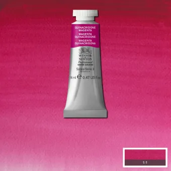 W&N АКВАРЕЛНА БОЯ PROFESSIONAL 14 МЛ - QUINACRIDONE MAGENTA