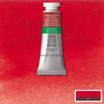 W&N АКВАРЕЛНА БОЯ PROFESSIONAL 14 МЛ - CADMIUM FREE RED DEEP