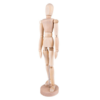 SONNET WOODEN MOVABLE FEMALE MANNEQUIN H: 30 CM