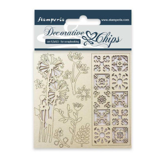 STAMPERIA ELEMENTS FROM BIRCH CARDSTOCK 14/14CM SCB02