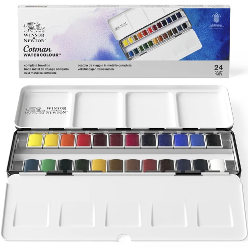 W&N АКВАРЕЛНА БОЯ COTMAN 24 ЦВ МЕТАЛНА КУТИЯ