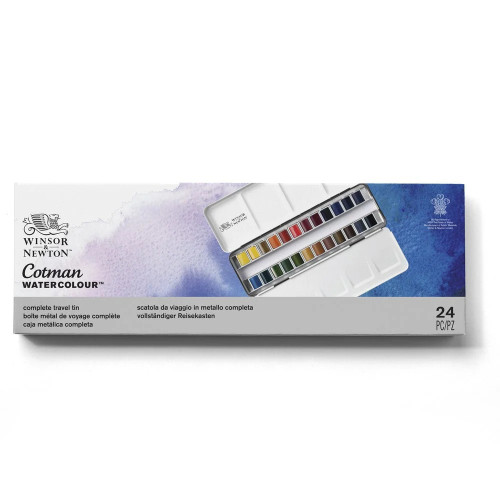 W&N АКВАРЕЛНА БОЯ COTMAN 24 ЦВ МЕТАЛНА КУТИЯ