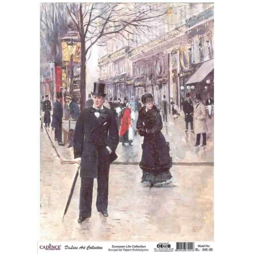 CADENCE ДЕКУПАЖНА ОРИЗОВА ХАРТИЯ A3 - EL-045-30