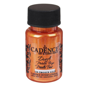 CADENCE ACRYLIC PAINT METALLIC DORA 50 ML. - ZINOBER GOLD 128
