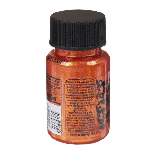 CADENCE ACRYLIC PAINT METALLIC DORA 50 ML. - ZINOBER GOLD 128