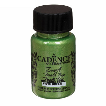 CADENCE ACRYLIC PAINT METALLIC DORA 50 ML. - VIVID GREEN 183
