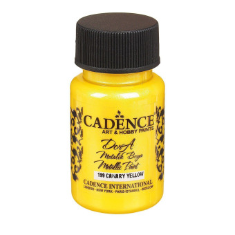 CADENCE ACRYLIC PAINT METALLIC DORA 50 ML. - CANARY YELLOW 199