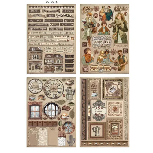 STAMPERIA COFFEE AND CHOCOLATE JUNK JOURNAL - SBJK06