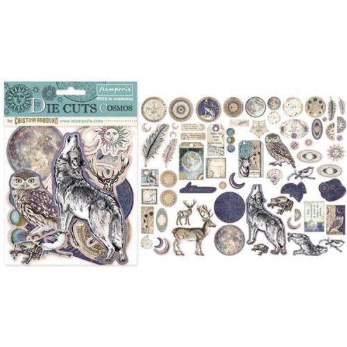 STAMPERIA CARDBOARD FIGURES FOR DECORATION 66 PCS. DFLDC06