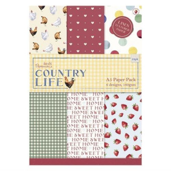 DOCRAFTS ДИЗАЙНЕРСКА ХАРТИЯ А5 - COUNTRY LIFE PMA DCM 070
