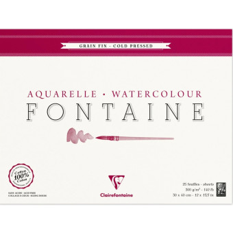 CLAIREFONTAINE СКИЦНИК FONTAINE COLD PRESSED 30/40 300ГР 25Л