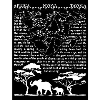 STAMPERIA MEDIA STENCIL - TEMPLATE 20 X 25 CM - KSTD099