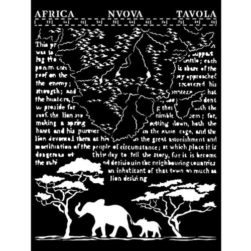 STAMPERIA MEDIA STENCIL - TEMPLATE 20 X 25 CM - KSTD099