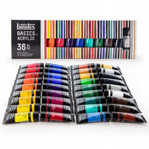 LIQUITEX ACRYLIC PAINT BASICS 36 COLORS X 22 ML - 3699360
