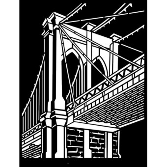 STAMPERIA MEDIA STENCIL - TEMPLATE 20 X 25 CM - KSTD106