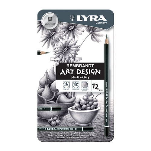 LYRA REMBRANDT POLYCOLOR GRAPHITE PENCILS 6B-4H