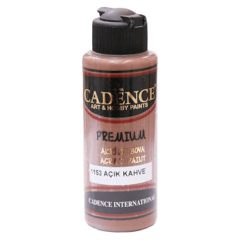 CADENCE АКРИЛНА БОЯ PREMIUM 120 МЛ. - LIGHT BROWN 1153
