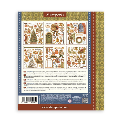 STAMPERIA SILENT NIGHT RUB ON SELECTION DFLRBXGX12