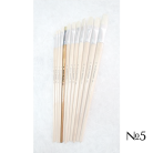 STANDARD BRUSH FLAT WITH LONG HANDLE №5