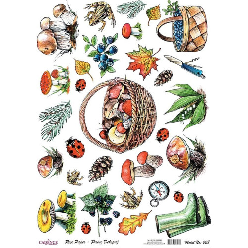 CADENCE DECOUPAGE RICE PAPER A4 - 028