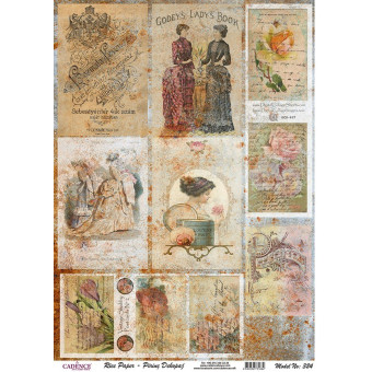 CADENCE DECOUPAGE RICE PAPER A4 - 324