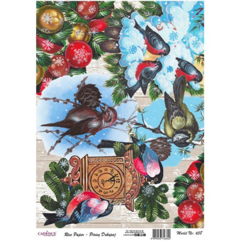 CADENCE DECOUPAGE RICE PAPER A4 - 658