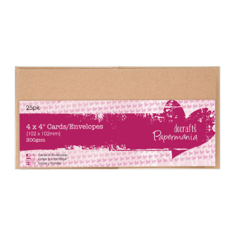 DOCRAFTS CARDS WITH ENVELOPES 10.2/10.2 25 PCS KRAFT-PMA 151605