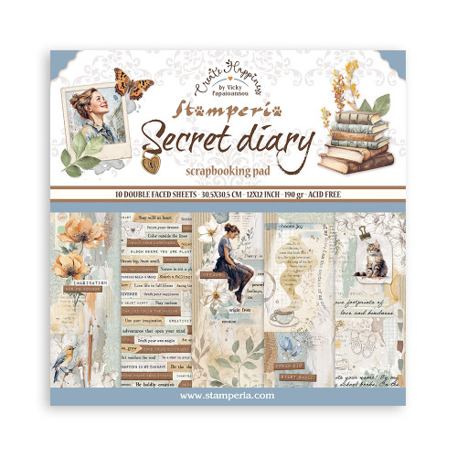 STAMPERIA SECRET DIARY BLOCK 30.5/30.5 CM -SBBL152