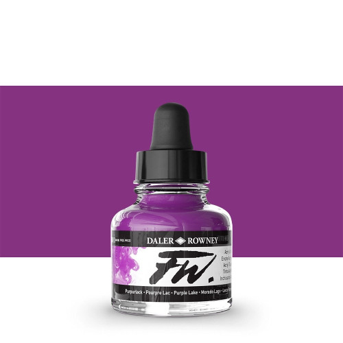 DALER ROWNEY ACRYLIC INK FW 29.5ML - PURPLE LAKE 160029437