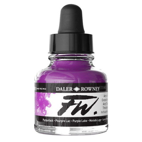 DALER ROWNEY ACRYLIC INK FW 29.5ML - PURPLE LAKE 160029437